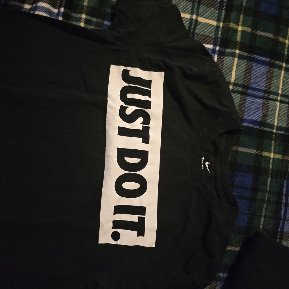 Nike Black 'Just Do It' Short Sleeve Tee